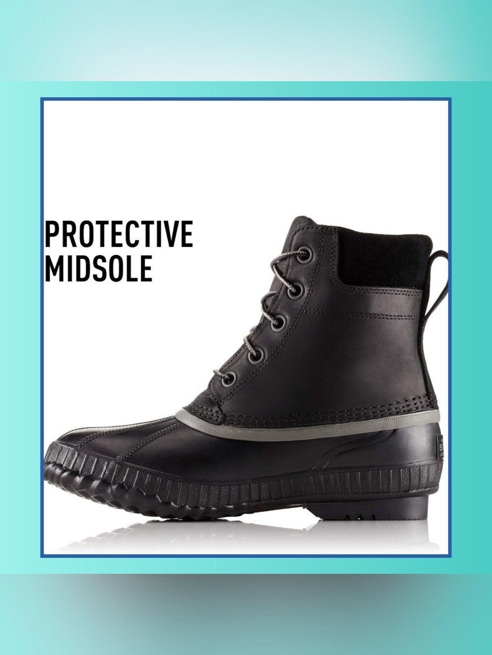 Mens Sorel Cheyanne II Black Waterproof Insulated Winter Snow Rain Duck Boots 11 - Picture 3 of 16